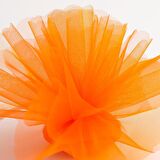 27 METREX70 CM TURUNCU SÜSLEME TÜLÜ TURUNCU TÜL ARABA ÇİÇEK DÜĞÜN DEKOR TÜL ORANGE DECORATION TULLE