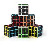 6 PCS PROFESSIONAL 3X3 QY SPEED CUBE 3X3 CORBON FİBER CUBE 6 ADET VIP 3X3 ZEKA KÜPÜ 3X3 RUBİKS CUBE
