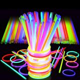 500 ADET KONSER ŞENLİK IŞIĞI VIP RENKLİ GLOW STİCK NEON IŞIK FOSFORLU BİLEKLİK KOLYE FOSFORLU IŞIK