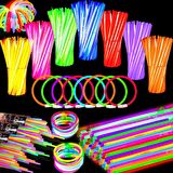 500 ADET KONSER ŞENLİK IŞIĞI VIP RENKLİ GLOW STİCK NEON IŞIK FOSFORLU BİLEKLİK KOLYE FOSFORLU IŞIK