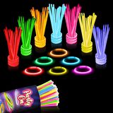 500 ADET KONSER ŞENLİK IŞIĞI VIP RENKLİ GLOW STİCK NEON IŞIK FOSFORLU BİLEKLİK KOLYE FOSFORLU IŞIK