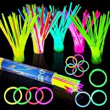 500 ADET KONSER ŞENLİK IŞIĞI VIP RENKLİ GLOW STİCK NEON IŞIK FOSFORLU BİLEKLİK KOLYE FOSFORLU IŞIK