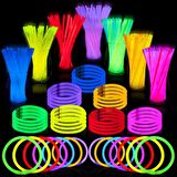 500 ADET KONSER ŞENLİK IŞIĞI VIP RENKLİ GLOW STİCK NEON IŞIK FOSFORLU BİLEKLİK KOLYE FOSFORLU IŞIK