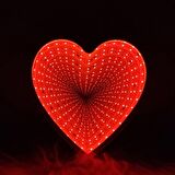 VIP LOVE + HEART LED LİGHT 3D TUNNEL LAMP 3D IŞIKLI LOVE YAZISI + LED IŞIKLI KALP USB+PİLLİ LED IŞIK