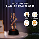 THE DANCİNG ART SEVEN COLOR AUTOMATIC CHANGE RİTMİK DANS EDEN LED IŞIKLI ÇUBUKLAR RENKLİ LED IŞIKLI