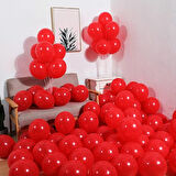 KIRMIZI YILBAŞI BALONU VIP 25 PCS SHINY METALLIC RED BALLOON VIP KALİTE PARLAK METALİK KIRMIZI BALON