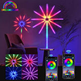 VIP KALİTE HAVAİ FİŞEK NOEL IŞIĞI APP SMART CONTROL IC LED RGB FIREWORKS LIGHT FULL+FULL RENKLİ LED
