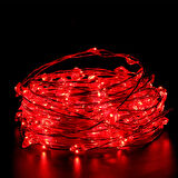 2 METRE KIRMIZI LED IŞIK KIRMIZI YILBAŞI AĞACI IŞIĞI NOEL IŞIĞI KIRMIZI PİLLİ LED IŞIK RED LED LİGHT