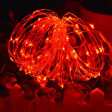 2 METRE KIRMIZI LED IŞIK KIRMIZI YILBAŞI AĞACI IŞIĞI NOEL IŞIĞI KIRMIZI PİLLİ LED IŞIK RED LED LİGHT
