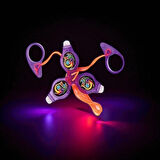 VIP RENKLİ LED IŞIKLI FIRFIR MOR FIRFIR YENİ NESİL IŞIKLI OYUNCAK PURPLE A PULL IT TO TOP SPİNİNG