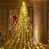 VIP PROFESYONEL IŞIKLI TEPE YILDIZLI LED IŞIK GÜN IŞIĞI 9 DALLI 282 LEDLİ IP65 SU GEÇİRMEZ LED IŞIK