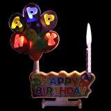 LED IŞIKLI PASTA MUMU MÜZİKLİ PASTA MUMU PİLLİ MUM DOĞUM GÜNÜ PASTA MUMU BALLOONS HAPPY BIRTHDAY CANDLES