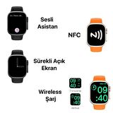 Watch 8 Akıllı Saat Nabız-Tansiyon Ölçer Ios Android Uyumlu Akıllı Saat