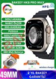 Bakeey HK8 PRO MAX Siyah Akıllı Saat