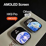 Watch 8 HK9 Pro Akıllı Saat Amoled Ekran 45 MM Kasa Siri,Nabız,Nfc,Pusula,Su Geçirmez