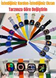 Watch 8 HK9 Pro Akıllı Saat Amoled Ekran 45 MM Kasa Siri,Nabız,Nfc,Pusula,Su Geçirmez