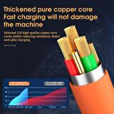 3in1 Süperhızlı 120w 6a Şarj Kablosu Type-c--micro Usb--lightning