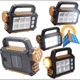 Gold Silver Gs 490 15w Güneş Enerjili Çok Fonksiyonlu Fener