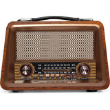 Nostalji Radyo Bluetooth USB Destekli Büyük Boy ve Güçlü Ses