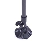 Caravan Class Katlanabilir Teleskopik Ayaklı Alüminyum Kamp Masası (95x55x68-96cm) Siyah