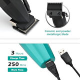 VGR saç kesme profesyonel saç düzeltici elektrikli kesme akülü saç kesme makinesi 9000RPM giyotin Clipper erkekler için V-003
