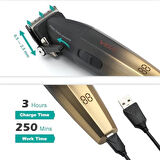 VGR saç kesme profesyonel saç düzeltici elektrikli kesme akülü saç kesme makinesi 9000RPM giyotin Clipper erkekler için V-003