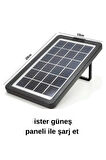 Güneş Enerjili Solar Şarjlı Çadır Kamp Aydınlatma Fener Seti çok foksiyonlu