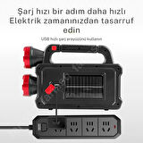 solar panelli çok foksiyonlu telefon şarj özellikli el feneri ışıldak