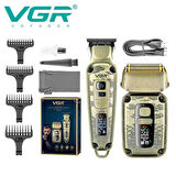 VGR 641 2 in 1 Profesyonel Saç ve Sakal Kesme Makinesi – Paslanmaz Çelik, USB Şarj, 240 Dakika Kullanım