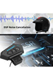 Motorcu Kask Kulakiçi Bluetooth Kulaklık Cevaplama ve Ses Tuşlu Siyah Mikrofonlu Bluetooth Kulaklık