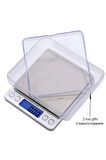 FARISSU Hassas Terazi – 500g / 0.01g Hassasiyet – Mavi LCD Ekran
