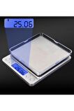 FARISSU Hassas Terazi – 500g / 0.01g Hassasiyet – Mavi LCD Ekran