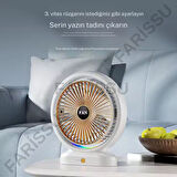RGB Aydınlatmalı Sessiz ve Güçlü Masaüstü Fan