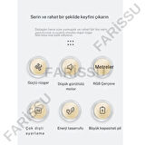 RGB Aydınlatmalı Sessiz ve Güçlü Masaüstü Fan