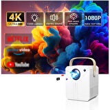 4K Ultra HD Android Projektör – Taşınabilir Ev Sineması Deneyimi