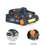 Farissu 1200 Lümen LED Kafa Lambası ile Geceyi Aydınlatın!