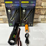 Gold Orion OR-611-TG Alüminyum Alaşımlı El Feneri – 100W Güç, 3000 Lümen, 1000 Metre Menzil!