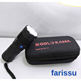 T406 Şarjlı El Feneri | 100W Işık Gücü | Powerbank Özellikli | 5 Modlu | 8800 mAh | Zoomlu |