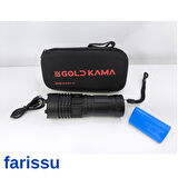 T406 Şarjlı El Feneri | 100W Işık Gücü | Powerbank Özellikli | 5 Modlu | 8800 mAh | Zoomlu |