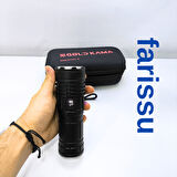 T406 Şarjlı El Feneri | 100W Işık Gücü | Powerbank Özellikli | 5 Modlu | 8800 mAh | Zoomlu |