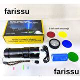Şarjlı LED El Feneri | 100W | 12000 Lümen | 4500 mAh | Zoomlu – Type-C