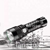 Gold Orion OR-A72 Alüminyum Alaşımlı El Feneri – 100W Güç, 3000 Lümen, 1500 Metre Menzil metal fener hediye