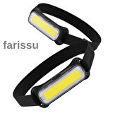 Şarjlı COB LED Kafa Lambası | Type-C Girişli, 350 Lümen | Su Geçirmez, Hafif ve Kompakt Tasarım