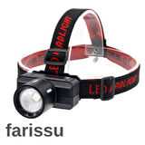 Şarjlı Kafa Lambası KX-1832 | 60W LED Zoomlu | 3000mAh | Kamp & Açık Hava Kullanımı