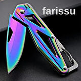 Alaska Mini Gökkuşağı Katlanır Çakı - Ultra Kompakt, Şık ve Çok Amaçlı Cep Bıçağı