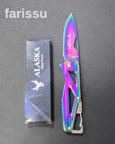 Alaska Mini Gökkuşağı Katlanır Çakı - Ultra Kompakt, Şık ve Çok Amaçlı Cep Bıçağı