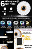 Güneş Enerjili Çok Fonksiyonlu Kamp Lambası ve 12 Metre RGB LED Işık Şeridi - USB Powerbank Özellikli