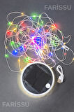 Güneş Enerjili Çok Fonksiyonlu Kamp Lambası ve 12 Metre RGB LED Işık Şeridi - USB Powerbank Özellikli