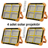 Solar panelli çakar özellikli dış mekan aydınlatmasına uygun projektör