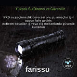 Süper Parlak ve Suya Dayanıklı SMALL SUN SM-771 El Feneri - 700 Metre Menzil